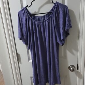 Lane Bryant Lavender Short Sleeve Top